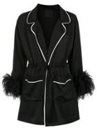 Andrea Bogosian Plum Coat - Black