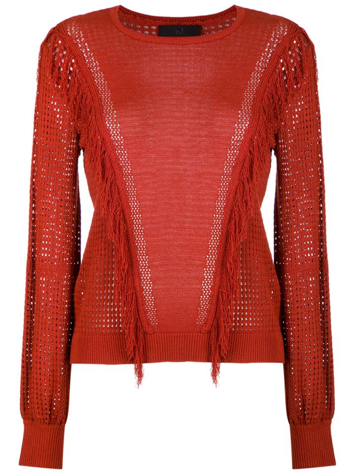 Nk Knit Blouse - Red