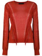 Nk Knit Blouse - Red