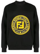 Fendi Logo Patch Sweatshirt - Black