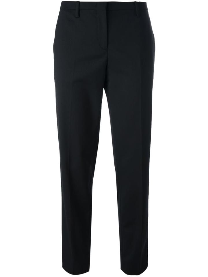 No21 Tailored Cropped Trousers, Women's, Size: 46, Black, Spandex/elastane/virgin Wool
