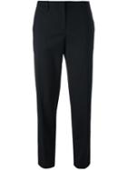 No21 Tailored Cropped Trousers, Women's, Size: 46, Black, Spandex/elastane/virgin Wool