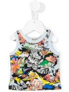 Kenzo Kids - Cartoon Cactus Tank Top - Kids - Cotton - 18 Mth, Blue