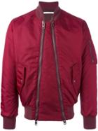 Givenchy Double Zip Bomber Jacket - Red