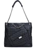 Chanel Vintage Multi Pocket Shoulder Bag, Women's, Black