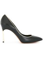 Casadei Gold-tone Detailing Pumps - Black