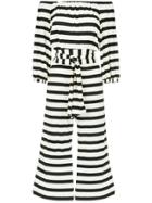 Andrea Marques Off The Shoulder Striped Jumpsuit - Unavailable