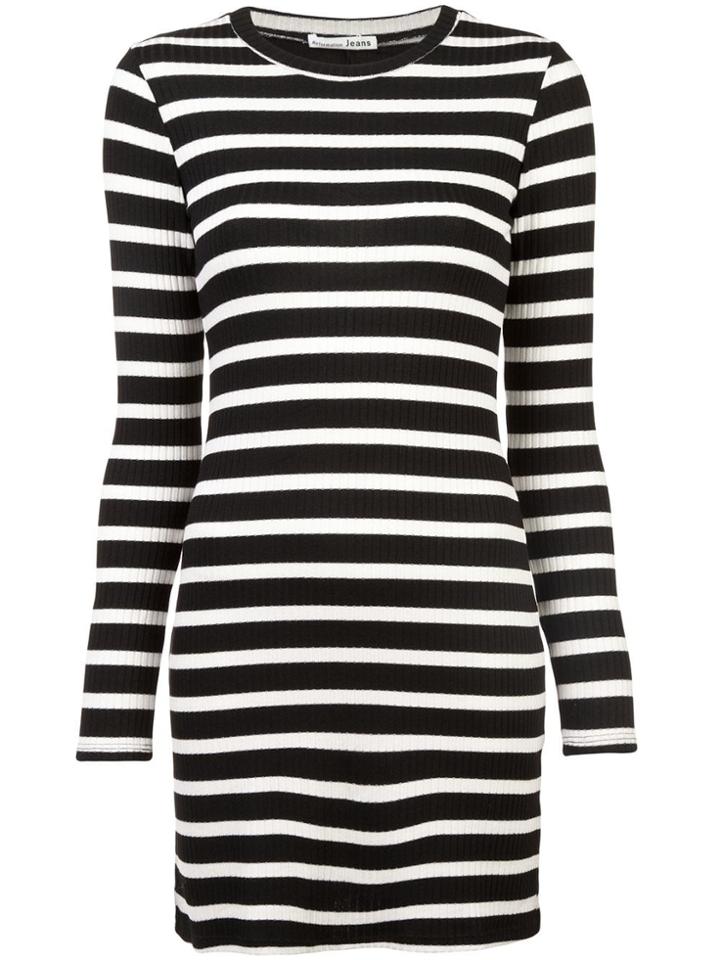 Reformation Fitted Day Dress - Black