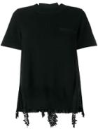 Sacai Pleated T-shirt - Black