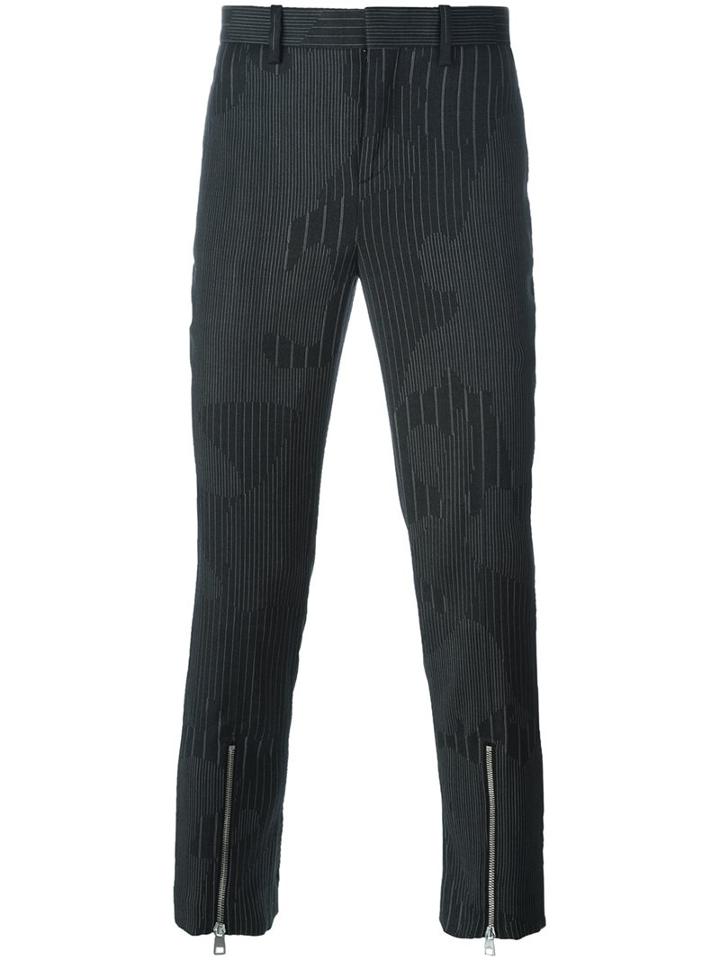 Neil Barrett Striped Camouflage Trousers