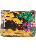 Dsquared2 Hawaiian Print Make-up Bag - Yellow & Orange