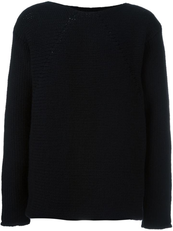 Lost & Found Ria Dunn Chunky Knit Jumper, Men's, Size: Medium, Black, Wool