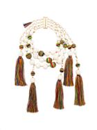 Rosantica Beaded Tassel Necklace - Multicolour