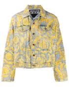 Versace Jeans Couture Baroque Print Denim Jacket - Blue