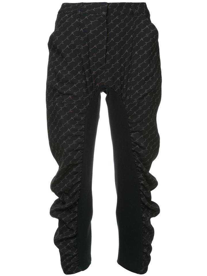 Stella Mccartney Tina Monogram Trousers - Black