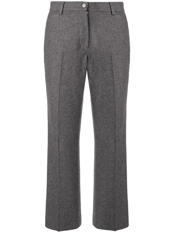 Chanel Pre-owned Flare Trousers - Grey