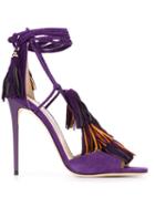 Jimmy Choo Mindy Sandals, Women's, Size: 39, Pink/purple, Goat Skin/leather