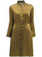 Antonelli Graphic Print Shirt Dress - Yellow