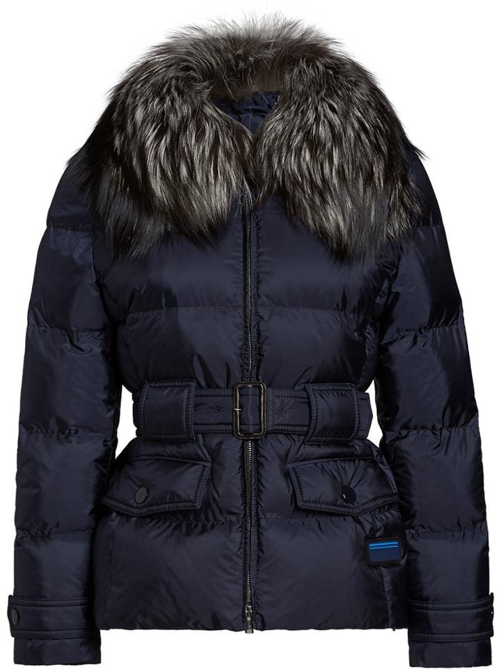 Prada Long Sleeve Down Jacket - Blue