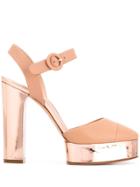 Casadei Block Heel Platform Sandals - Pink