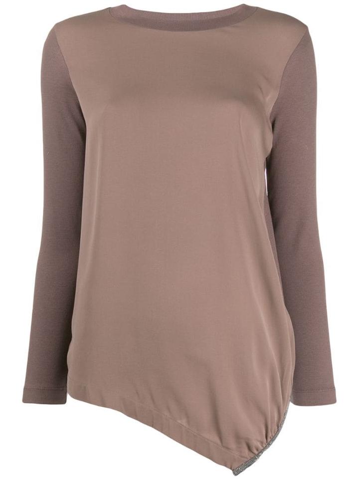 Fabiana Filippi Asymmetric Hem Sweatshirt - Neutrals