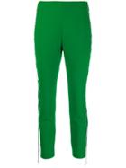 Area Cropped Skinny Trousers - Green