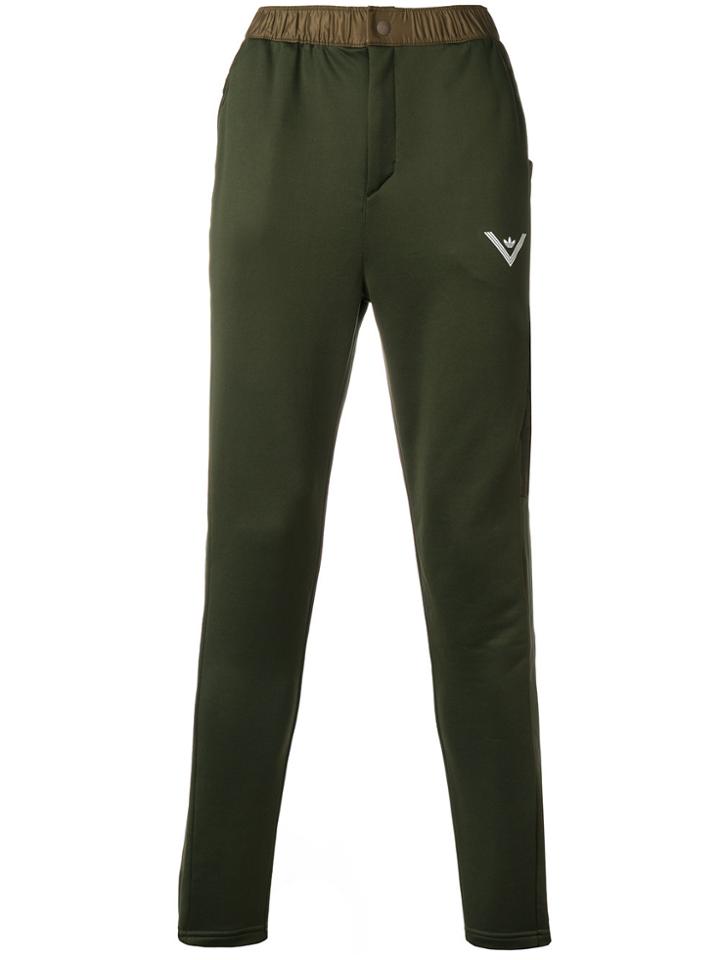 Adidas Tapered Leg Track Pants - Green