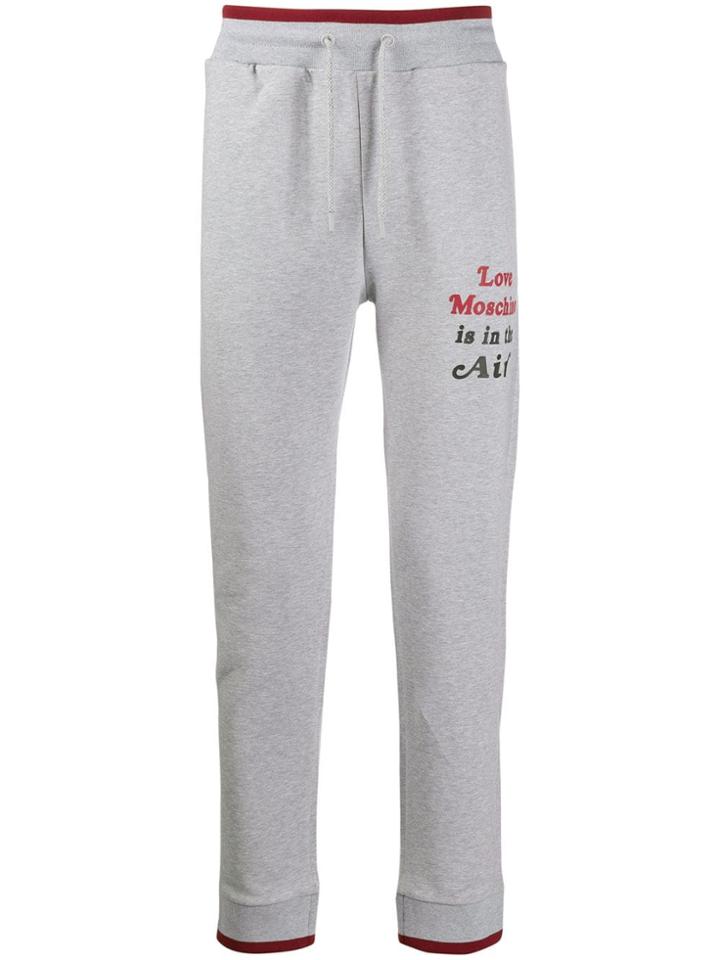 Love Moschino Graphic Track Pants - Grey