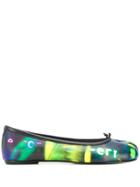 Maison Margiela Multicoloured Ballerina Shoes - Blue