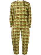 Tata Naka Printed Open Back Jumpsuit