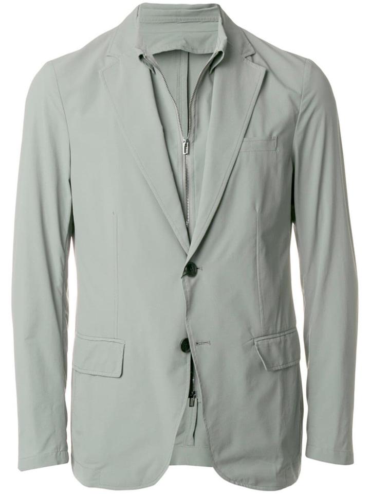 Emporio Armani Overlay Blazer - Grey