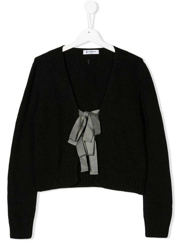 Dondup Kids Ribbon Detail Cardigan - Black