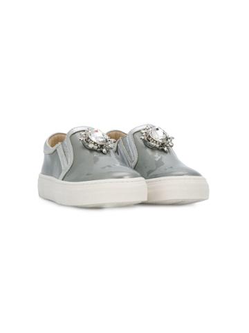 Quis Quis Teen Metallic Sneakers - Grey
