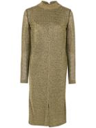 Philosophy Di Lorenzo Serafini Fitted Midi Dress - Metallic