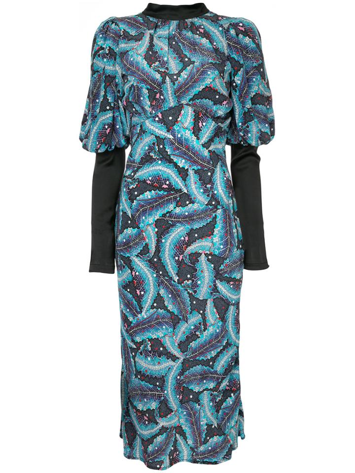 Romance Was Born Atomic Nature Dress - Blue