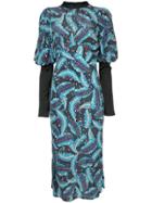 Romance Was Born Atomic Nature Dress - Blue