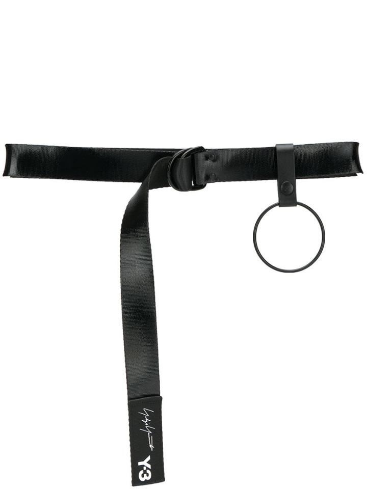 Y-3 Logo Industrial Belt - Black