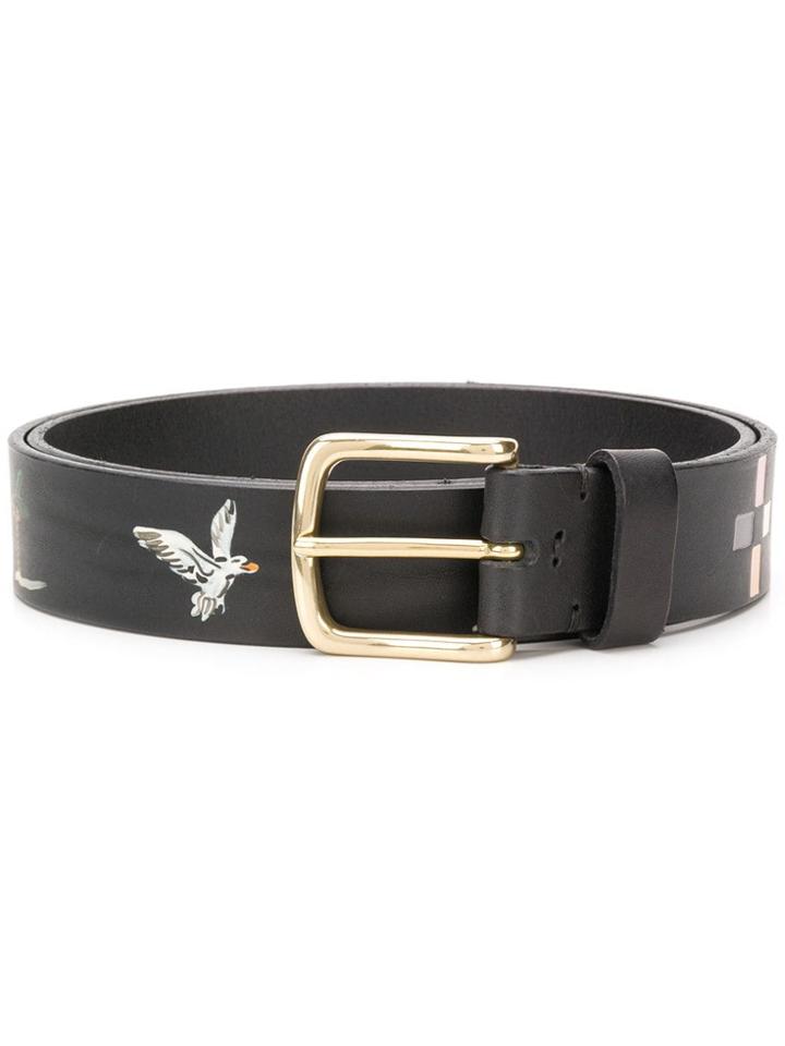 Nick Fouquet Safari Hand Painted Belt - Black