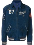 Polo Ralph Lauren Patchwork Corduroy Bomber Jacket - Blue
