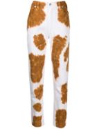 Eckhaus Latta Cow Pattern Skinny Trousers - Brown