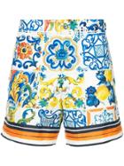 Dolce & Gabbana Sicilian Print Swim-shorts - Multicolour