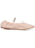 Valentino Valentino Garavani 'rockstud' Ballerinas - Neutrals