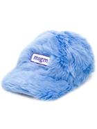 Msgm Furry Cap - Blue
