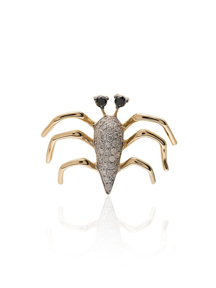 Yvonne Léon Diamond And 18k Yellow Gold Crab Single Earring - 107 -