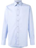 Tom Ford Chevron Stripe Shirt, Men's, Size: 42, Blue, Cotton