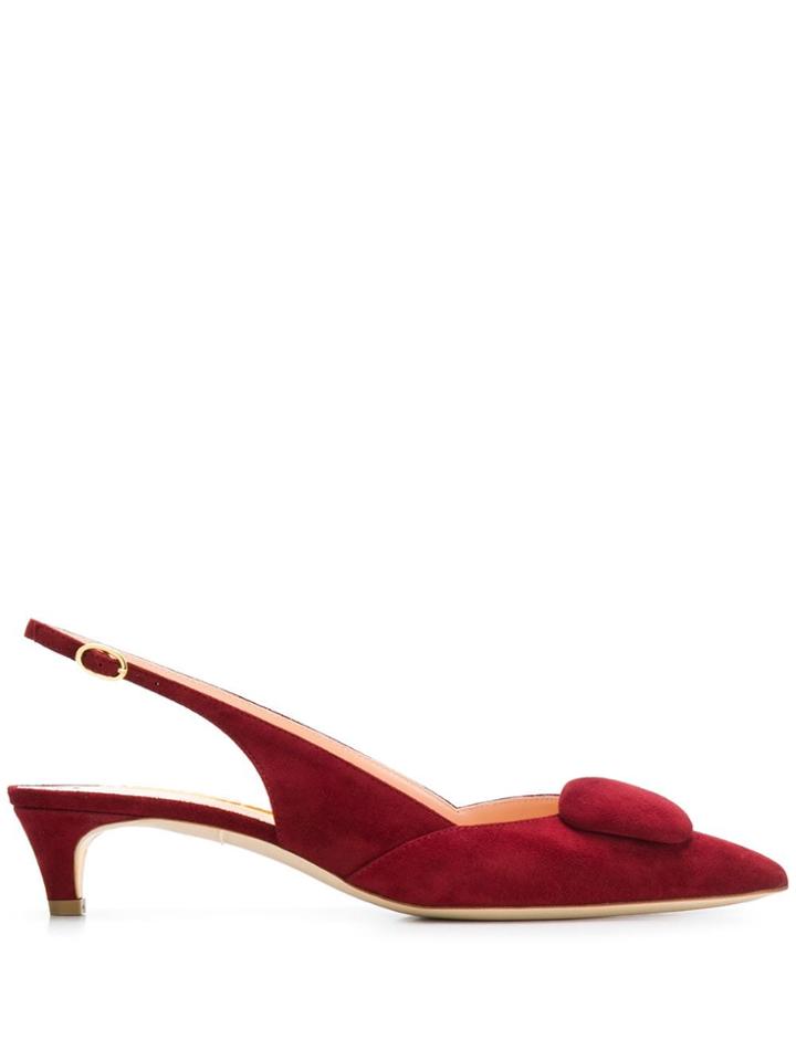 Rupert Sanderson Misty Slingback Pumps - Red