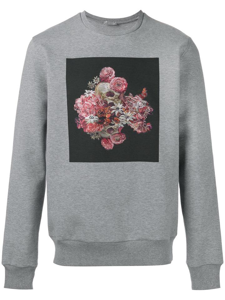 Dior Homme - Printed Sweatshirt - Men - Cotton/polyamide/polyester/spandex/elastane - S, Grey, Cotton/polyamide/polyester/spandex/elastane