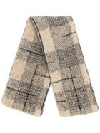 Boboutic Checked Scarf - Nude & Neutrals