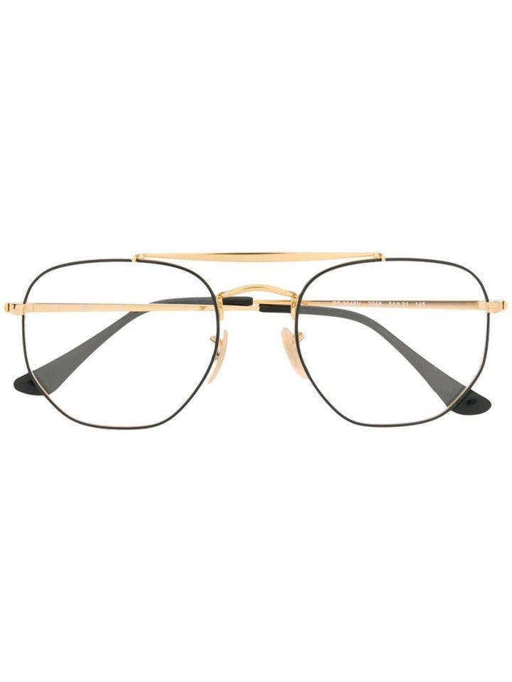 Ray-ban Aviator Glasses - Gold