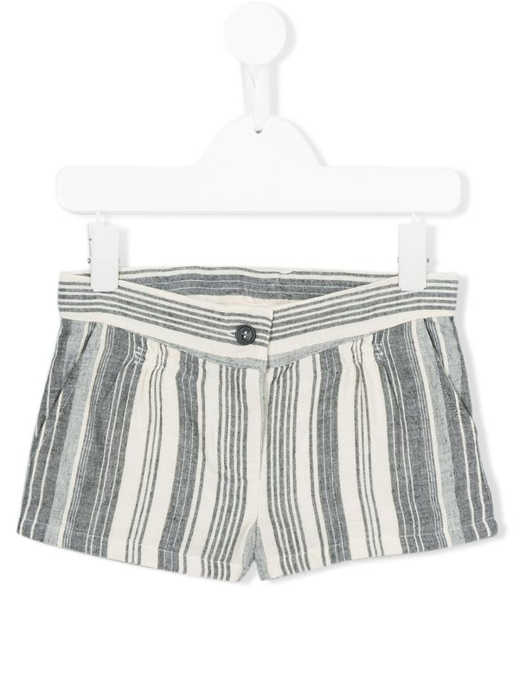 Douuod Kids - Striped Shorts - Kids - Cotton - 6 Yrs, Girl's, Grey